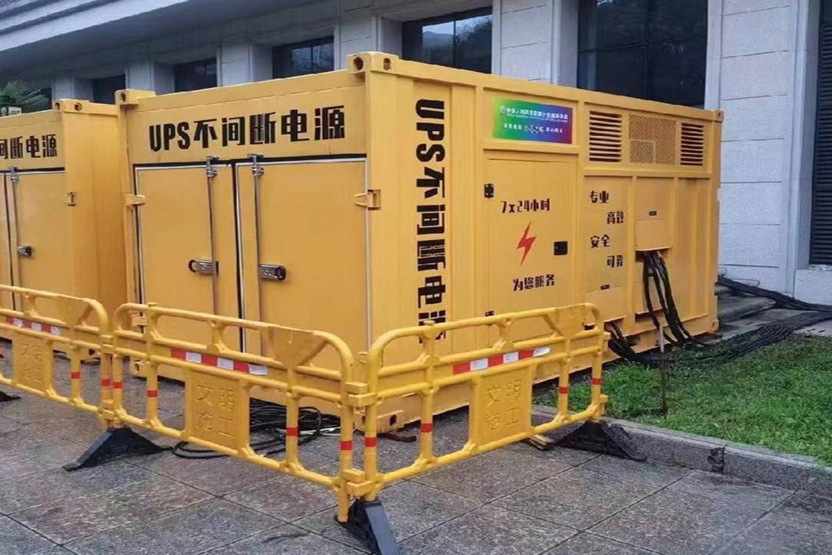 昂仁发电机租赁施工现场