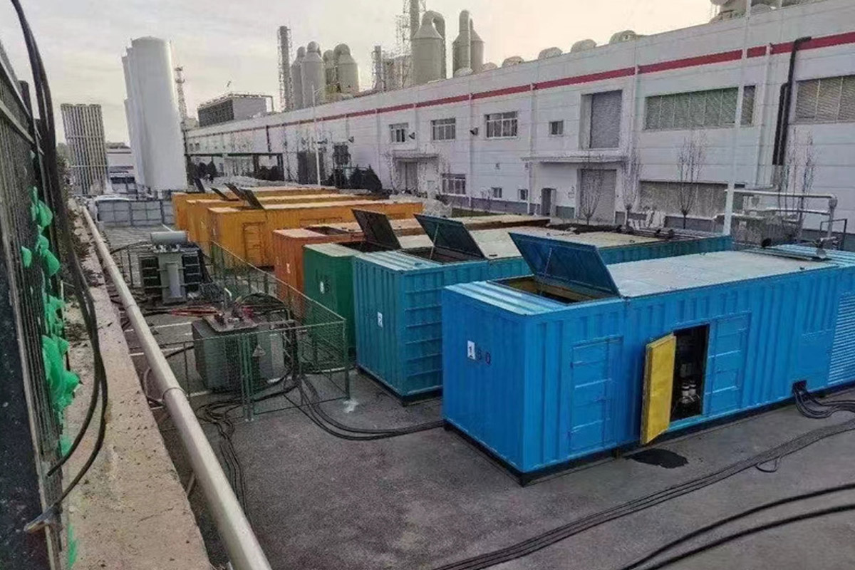昂仁发电机租赁施工现场